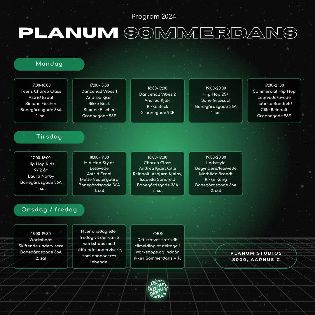 Program for Sommerdans 2024